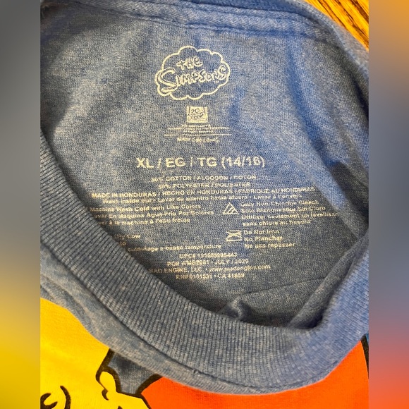 The Simpsons Bart Simpson Whatever t shirt Youth size XL in excellent condition - Picture 3 of 4